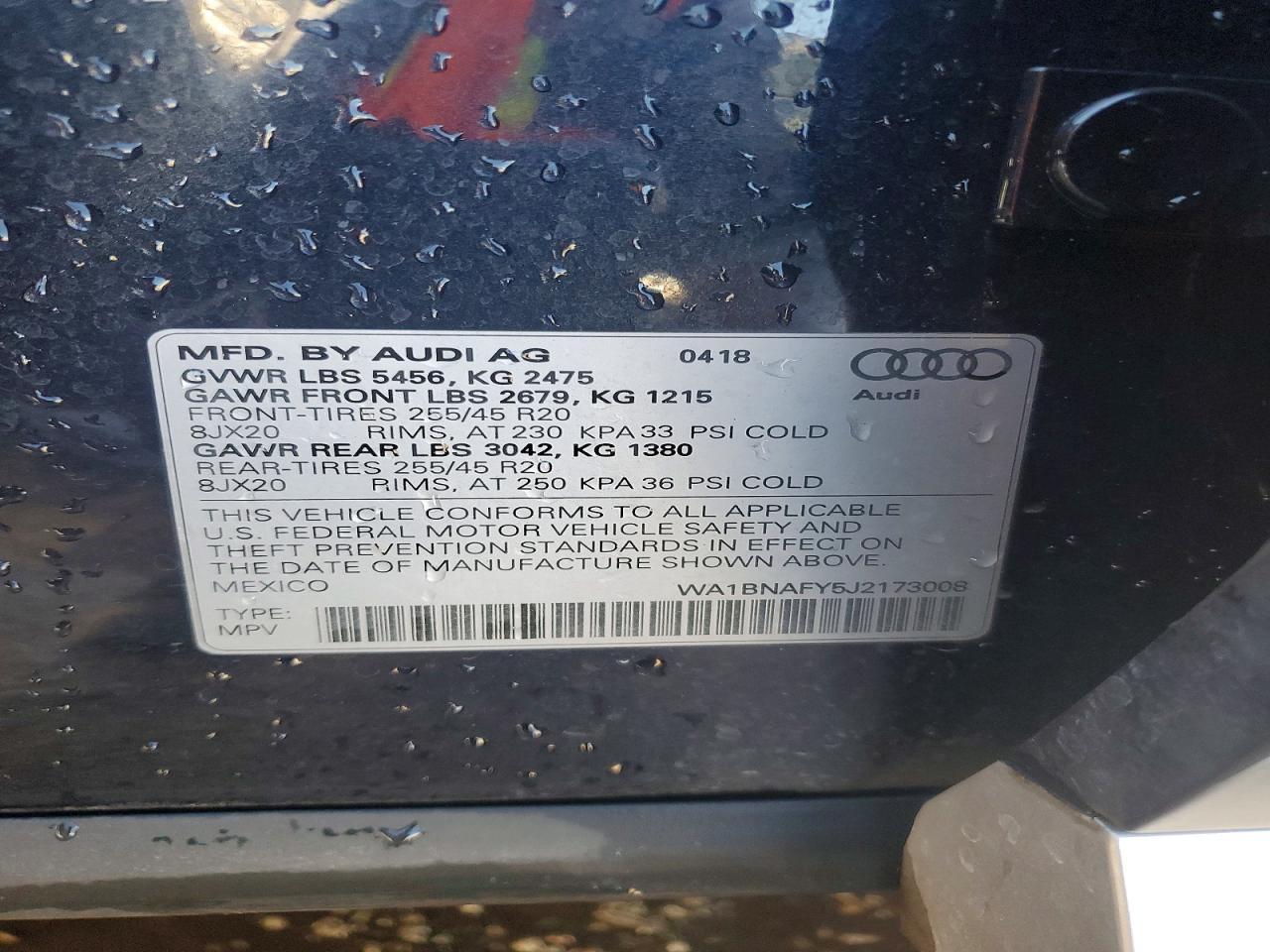 2018 AUDI Q5