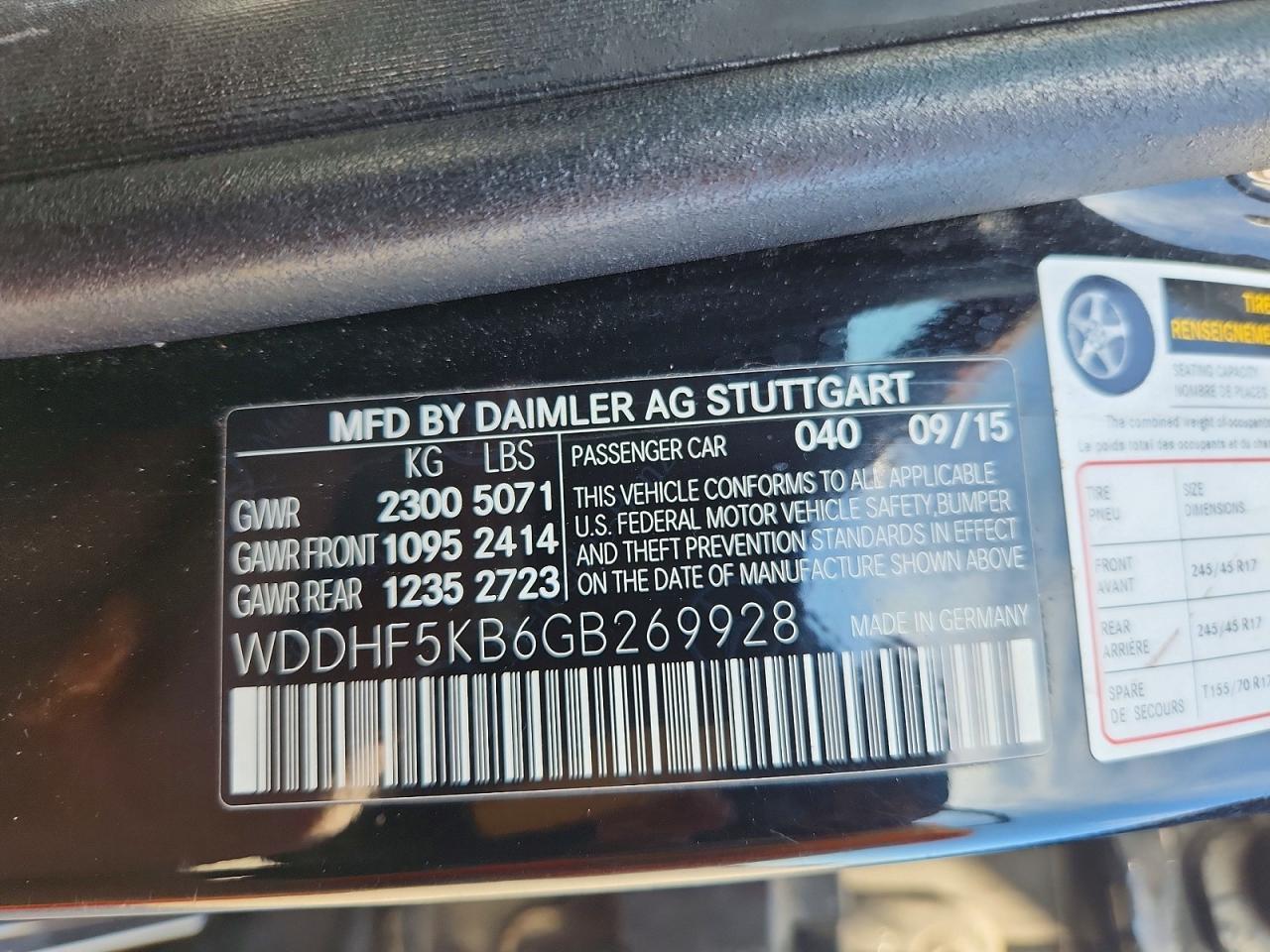 2016 MERCEDES-BENZ E-Class