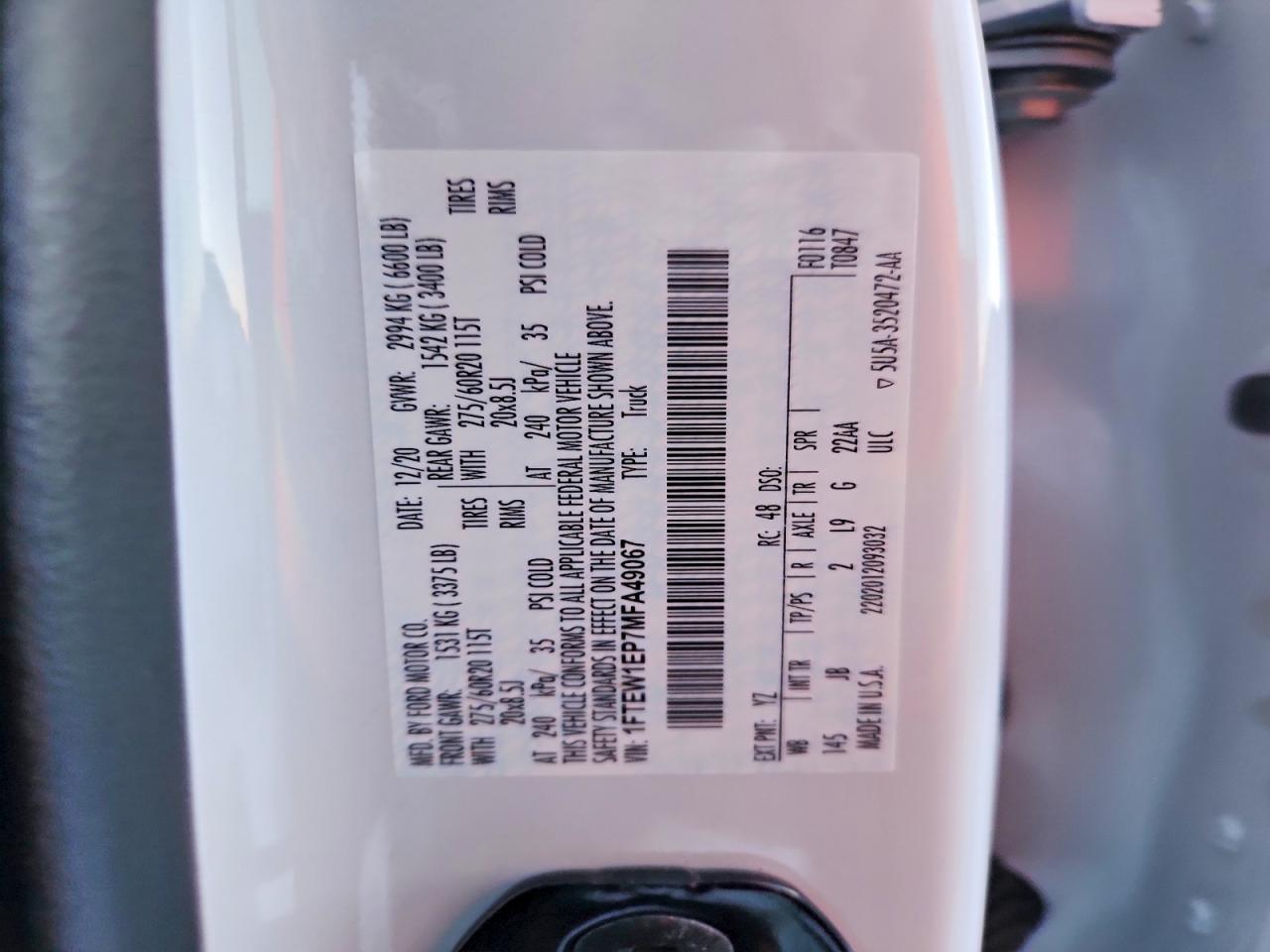 2021 FORD F-150
