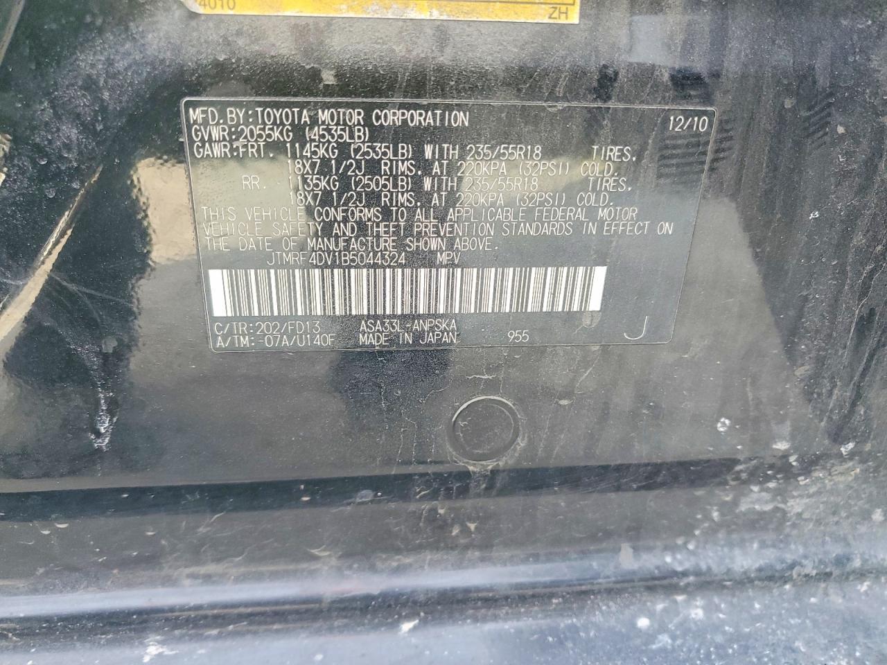 2011 TOYOTA RAV4