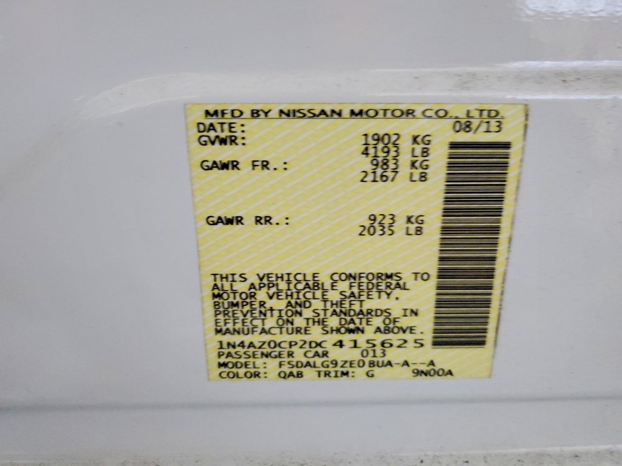 2013 NISSAN LEAF
