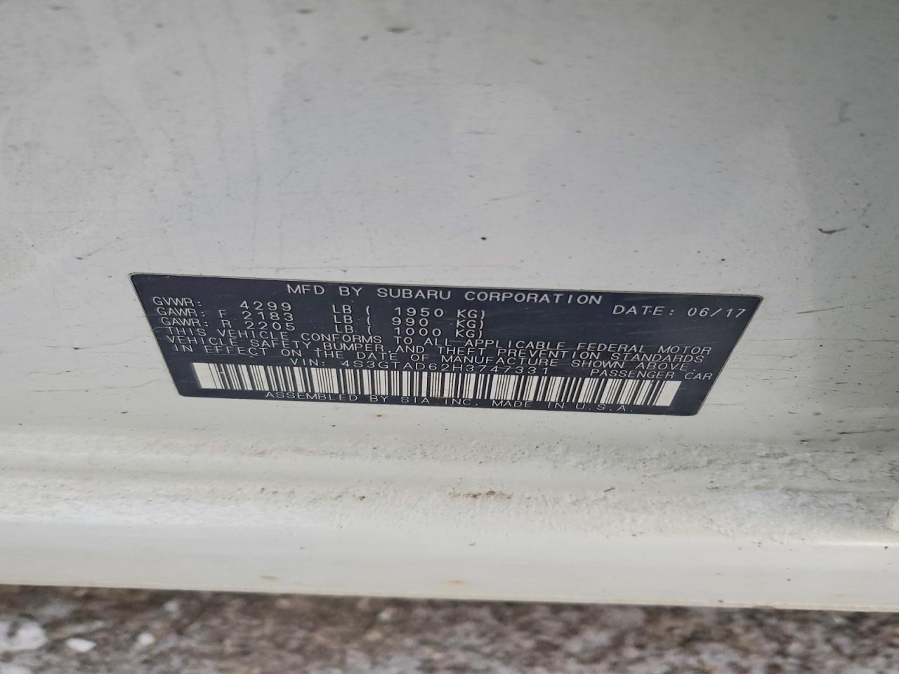 2017 SUBARU IMPREZA
