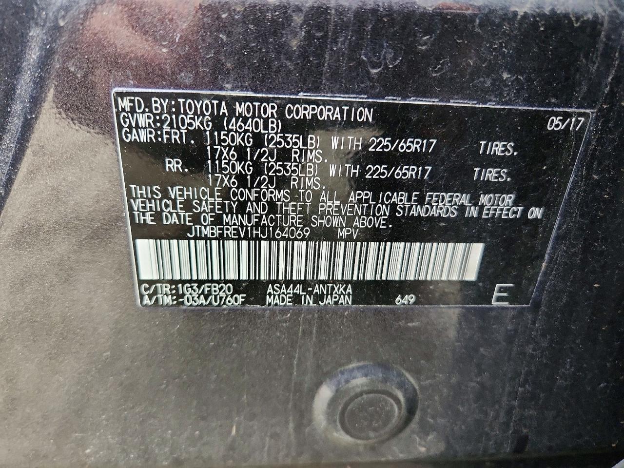 2017 TOYOTA RAV4