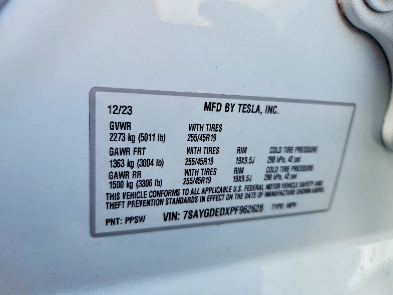 2023 TESLA MODEL Y