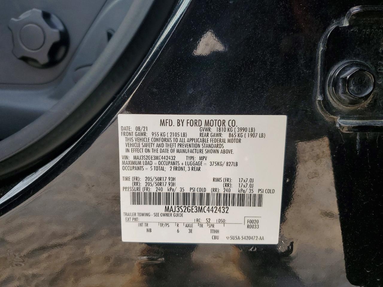 2021 FORD EcoSport
