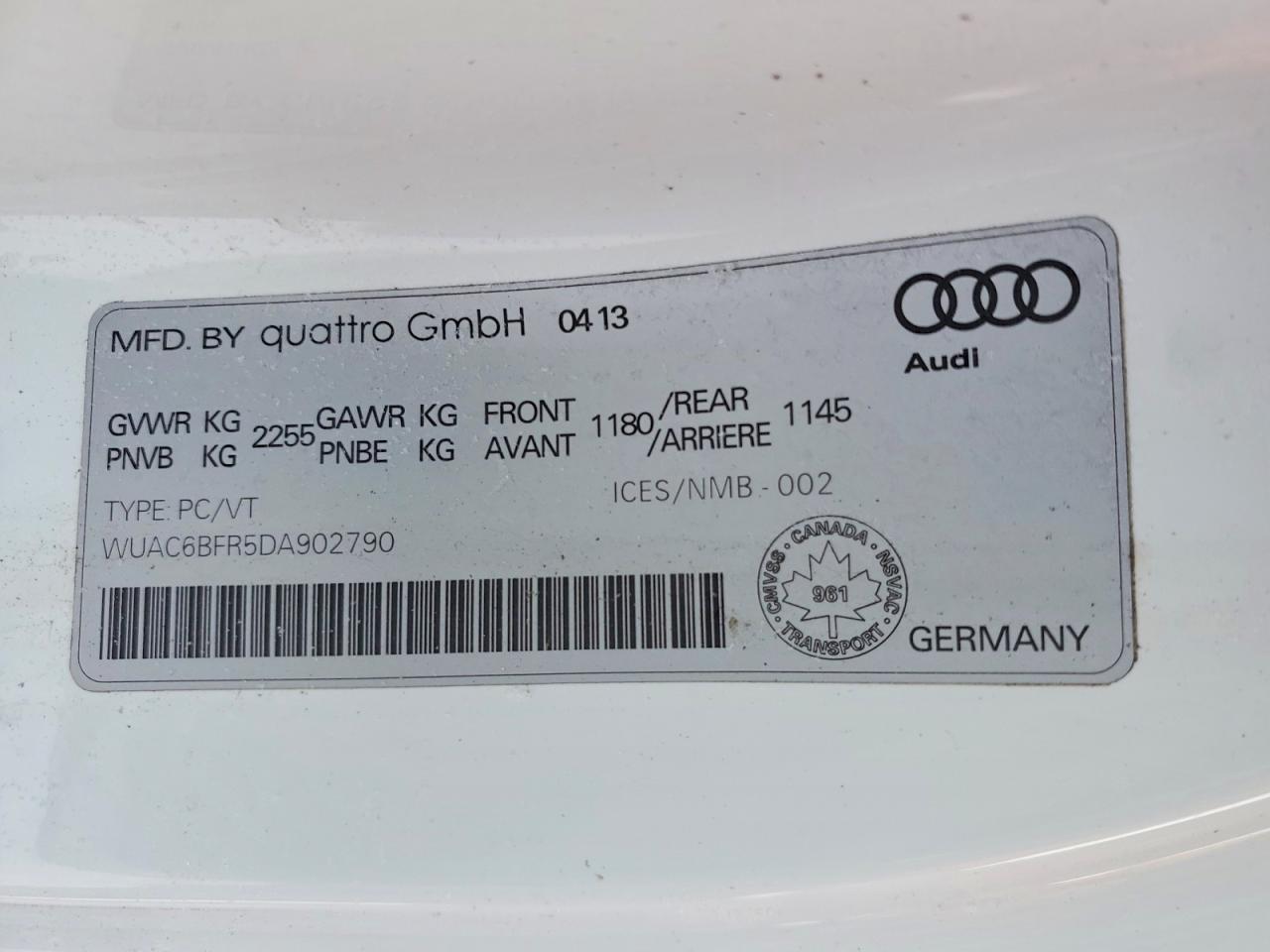 2013 AUDI RS5