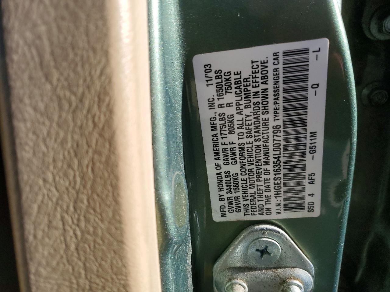 2004 HONDA CIVIC