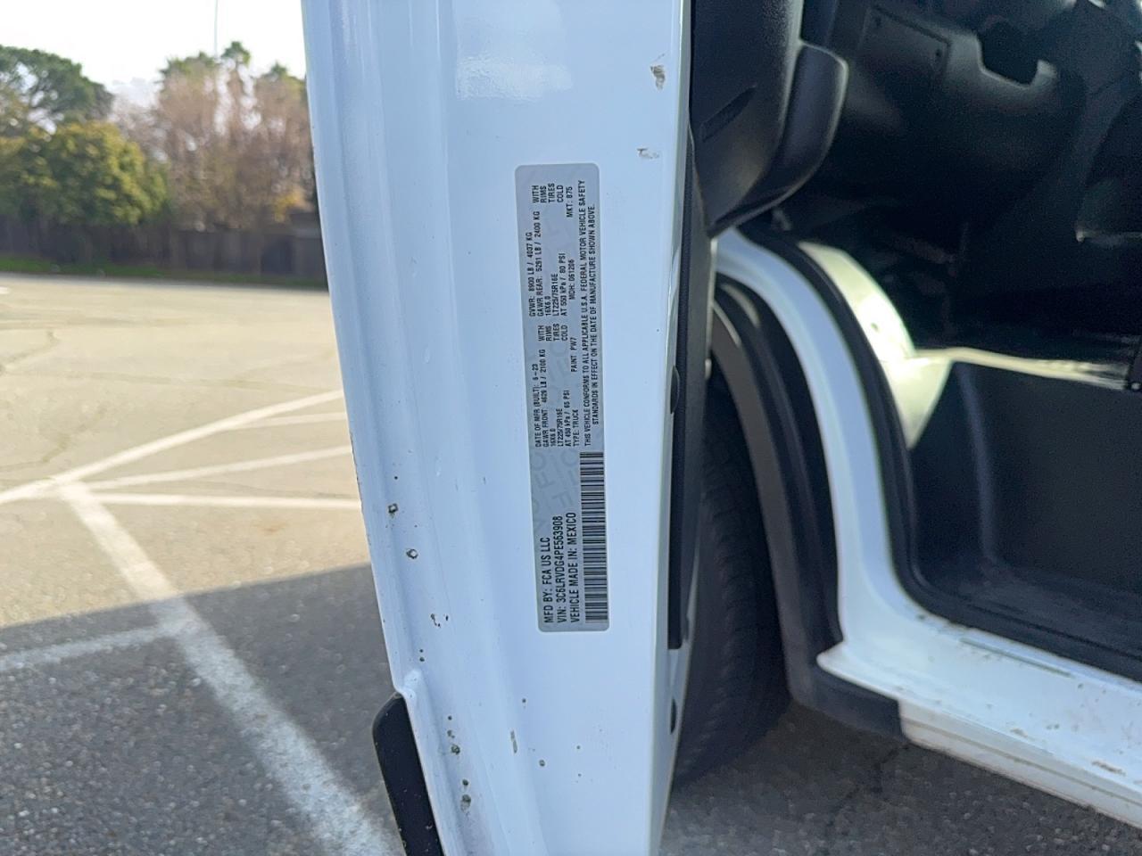 2023 RAM ProMaster 2500