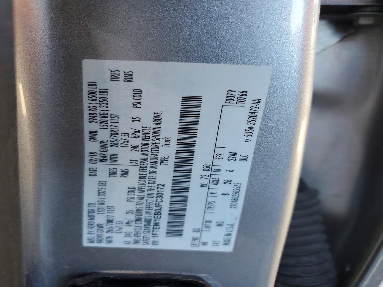 2018 FORD F-150