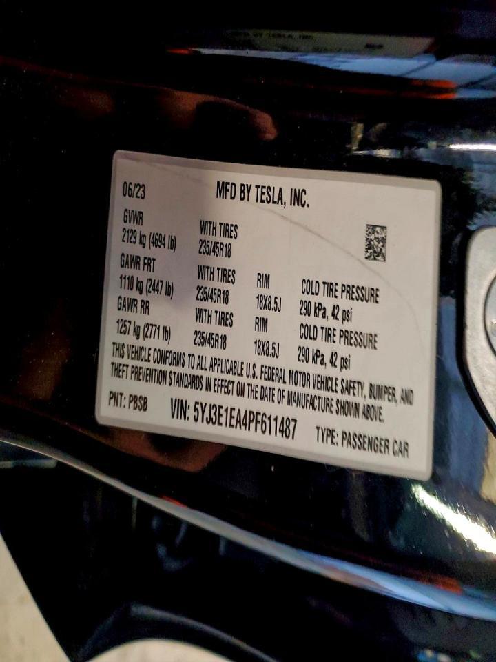 2023 TESLA MODEL 3