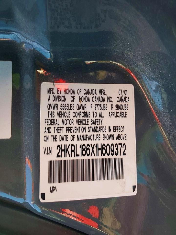 2001 HONDA ODYSSEY
