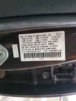 2012 HONDA ACCORD