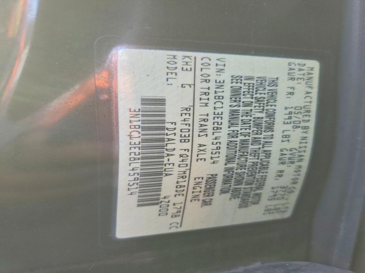2008 NISSAN VERSA