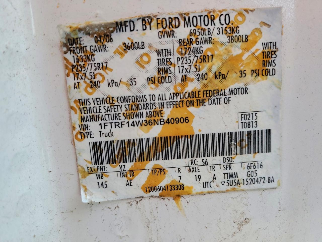 2006 FORD F-150