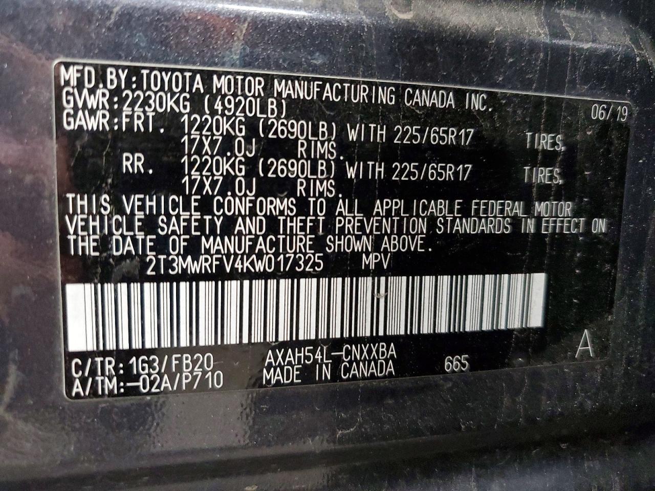 2019 TOYOTA RAV4