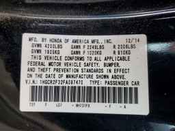 2015 HONDA ACCORD