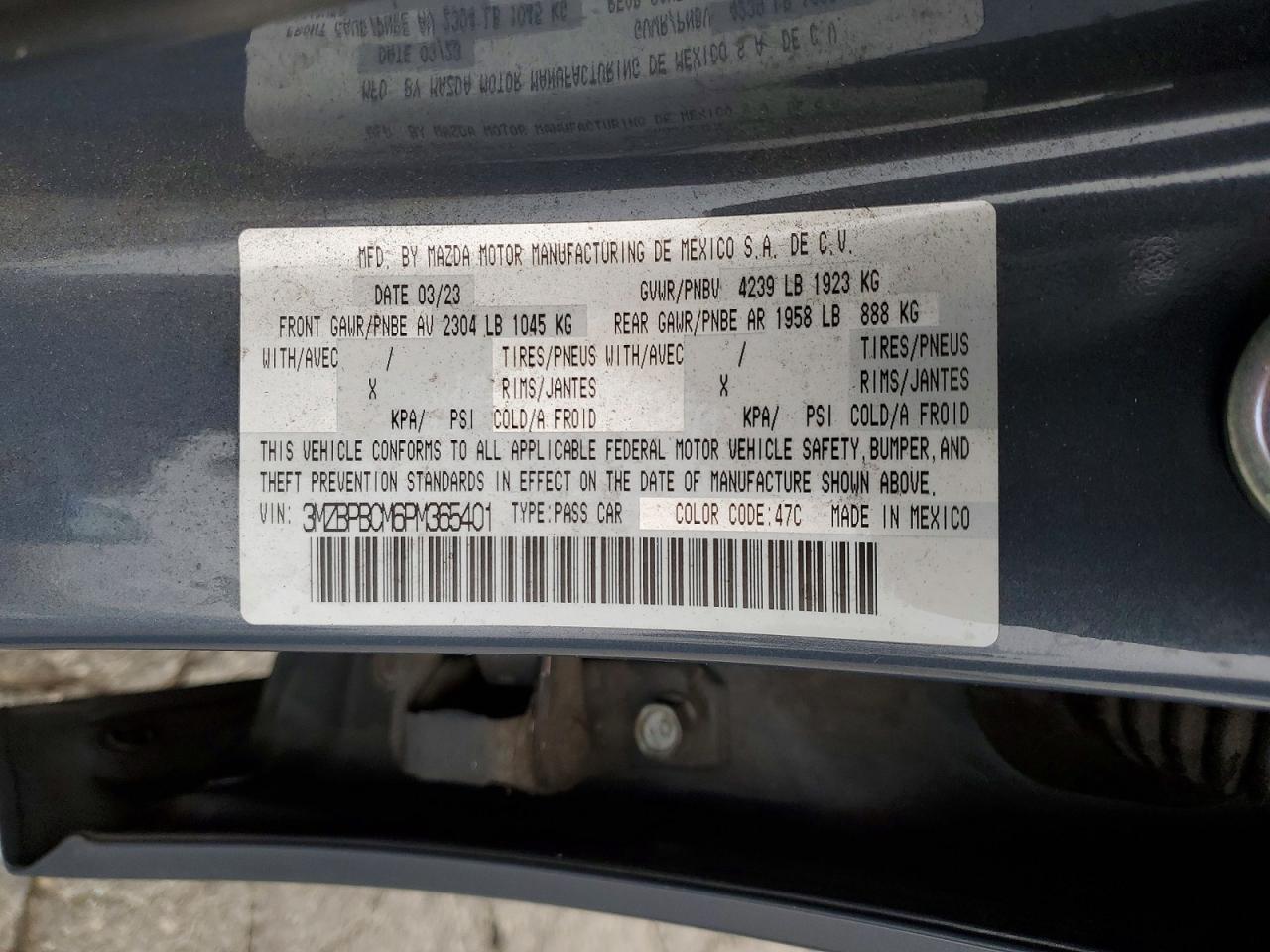 2023 MAZDA 3