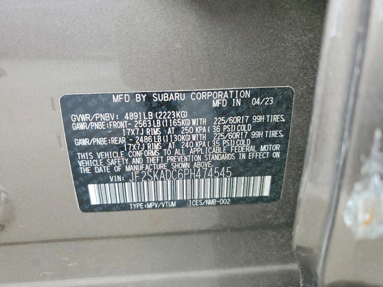 2023 SUBARU FORESTER