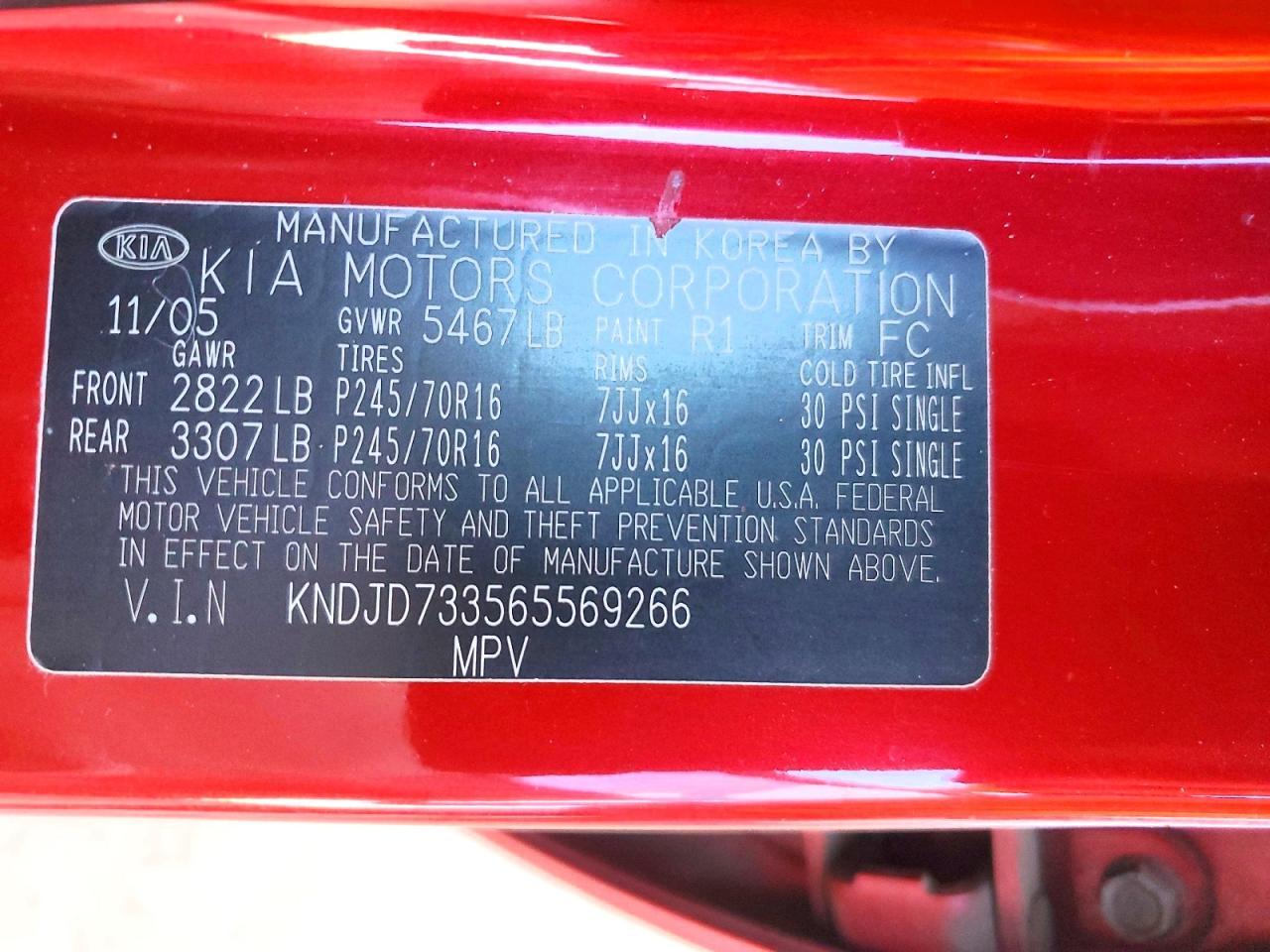 2006 KIA SORENTO