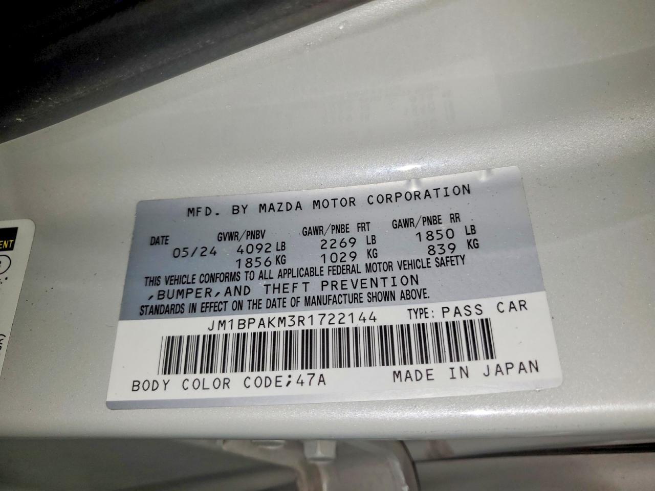 2024 MAZDA 3
