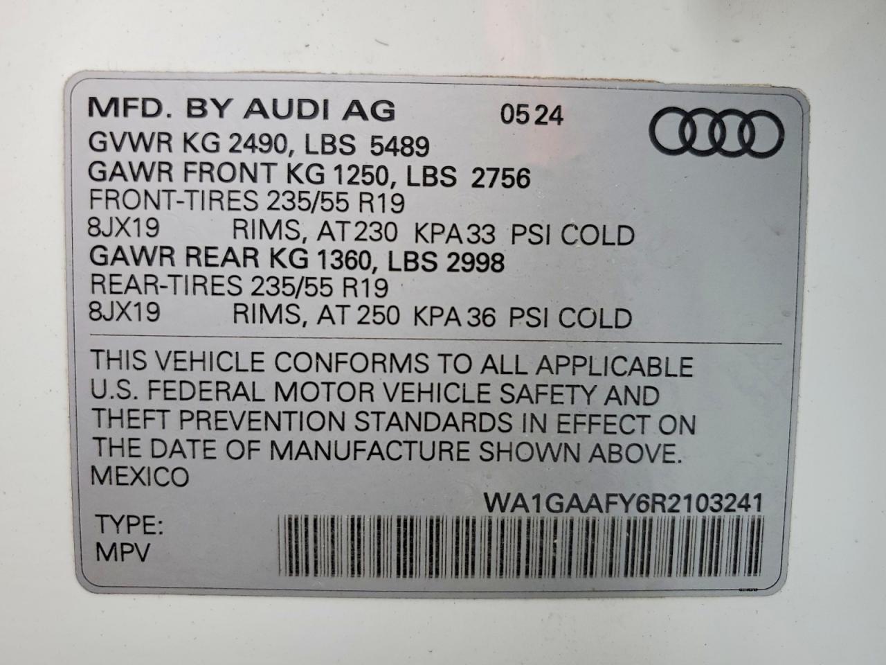 2024 AUDI Q5