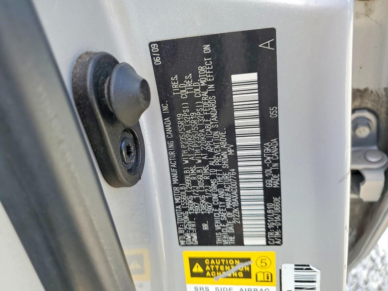 2010 LEXUS RX 350