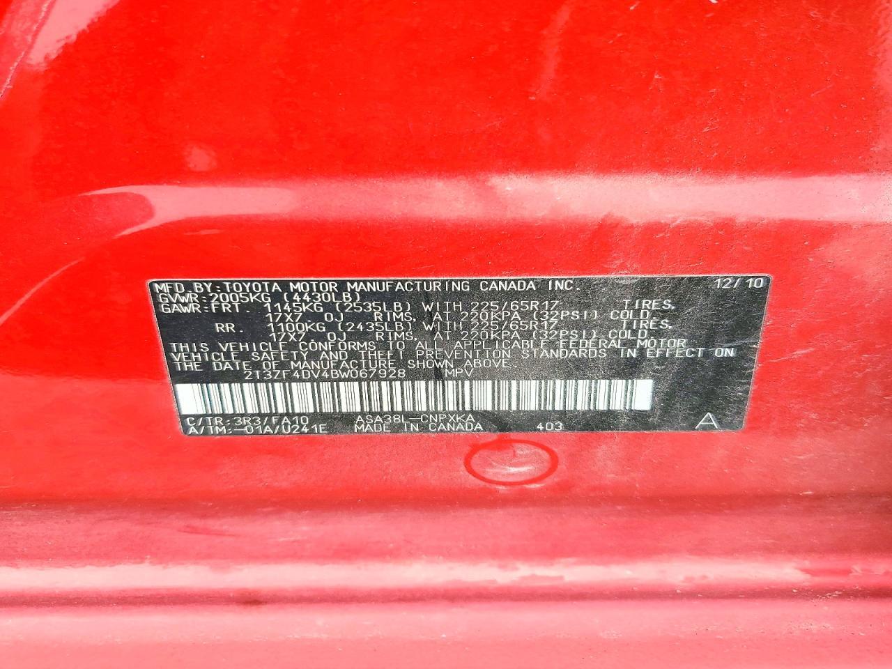 2011 TOYOTA RAV4