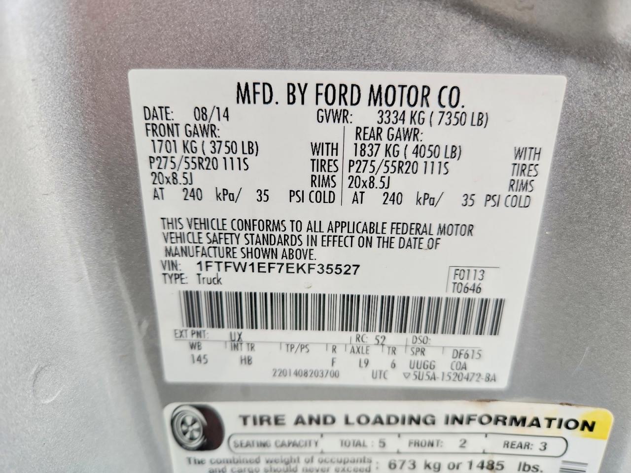 2014 FORD F-150