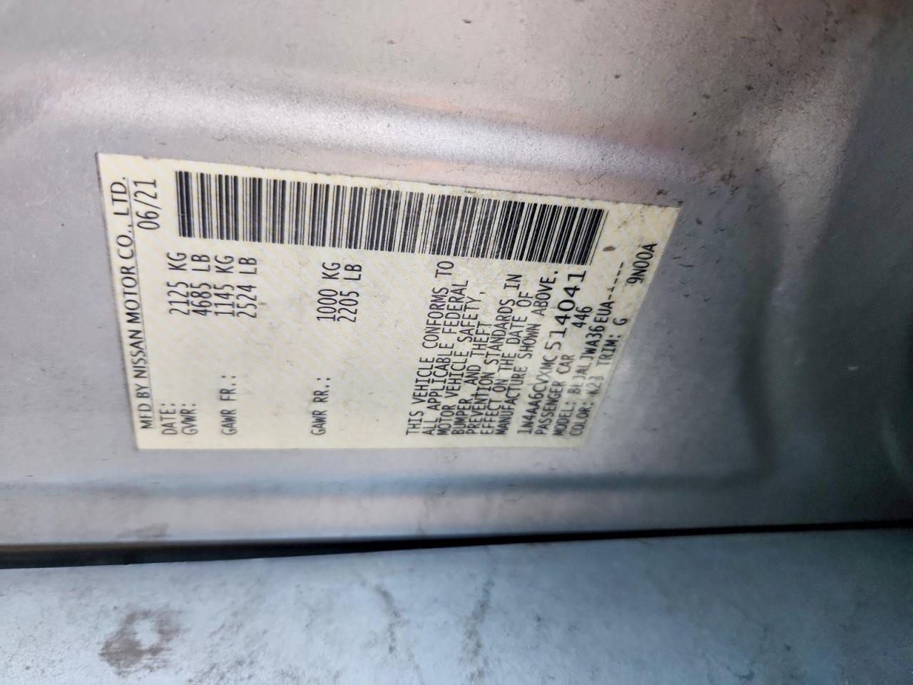 2021 NISSAN Maxima