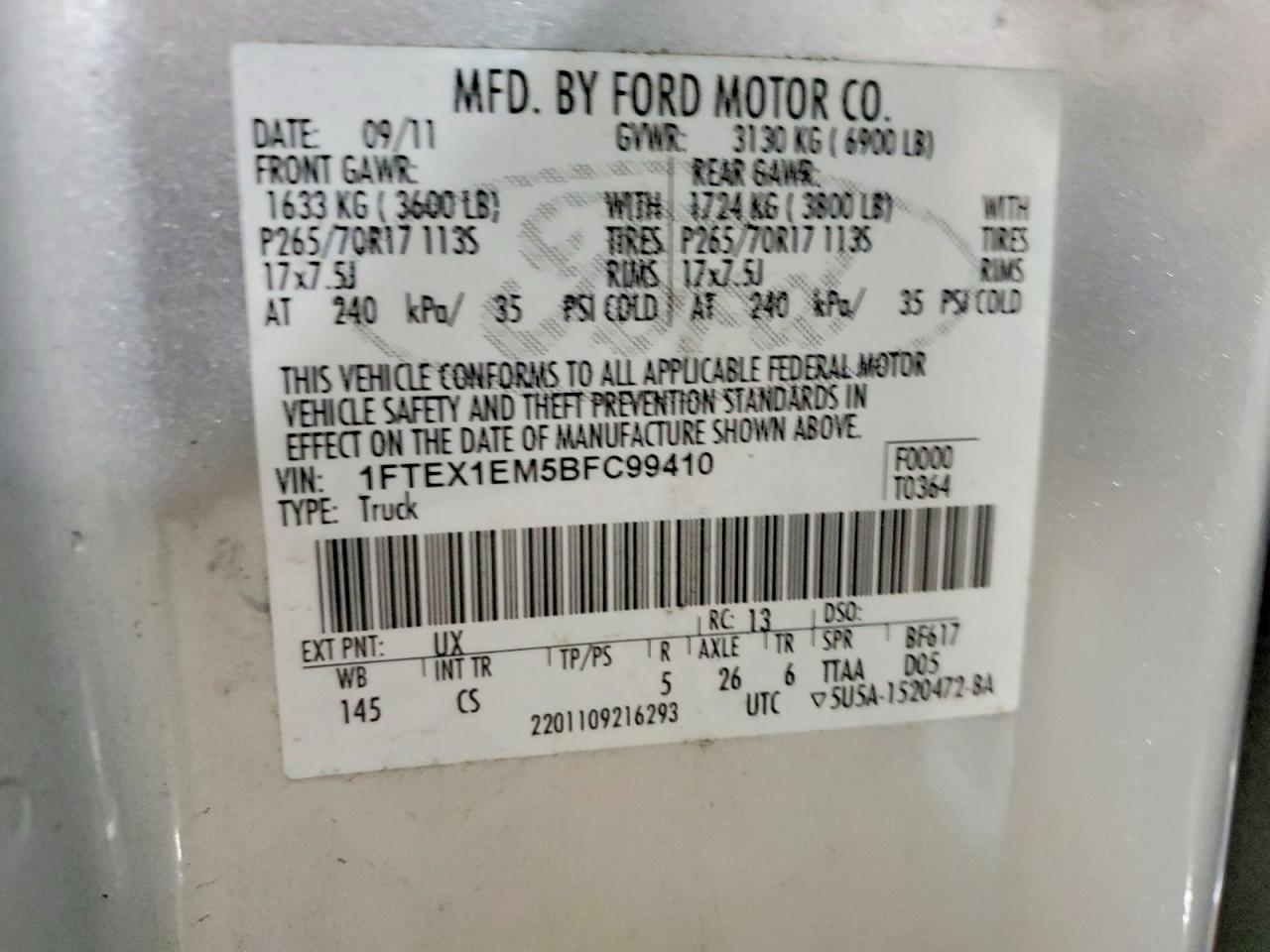 2011 FORD F-150