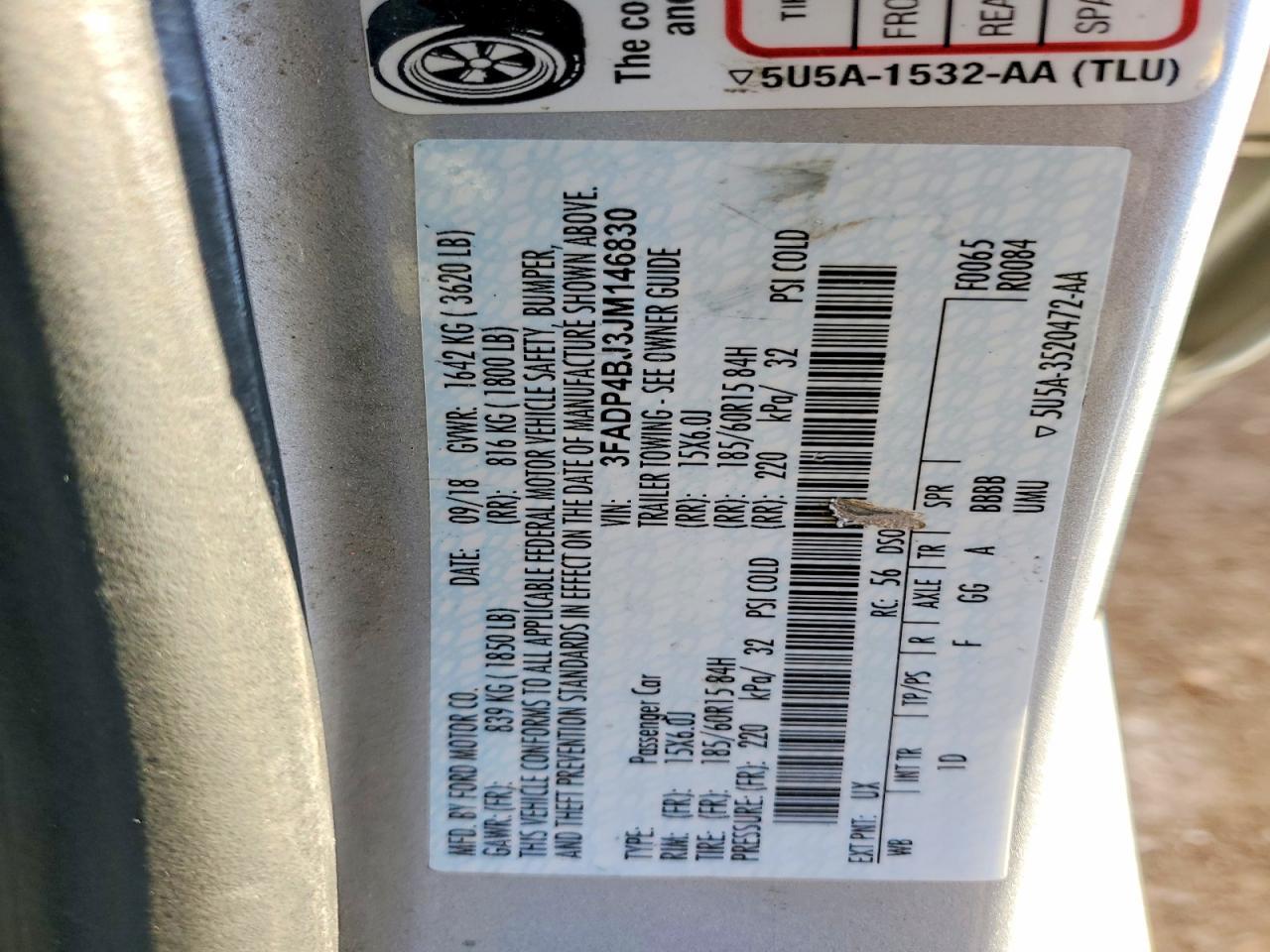 2018 FORD Fiesta