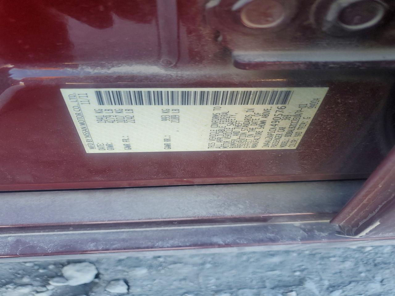 2012 NISSAN ALTIMA
