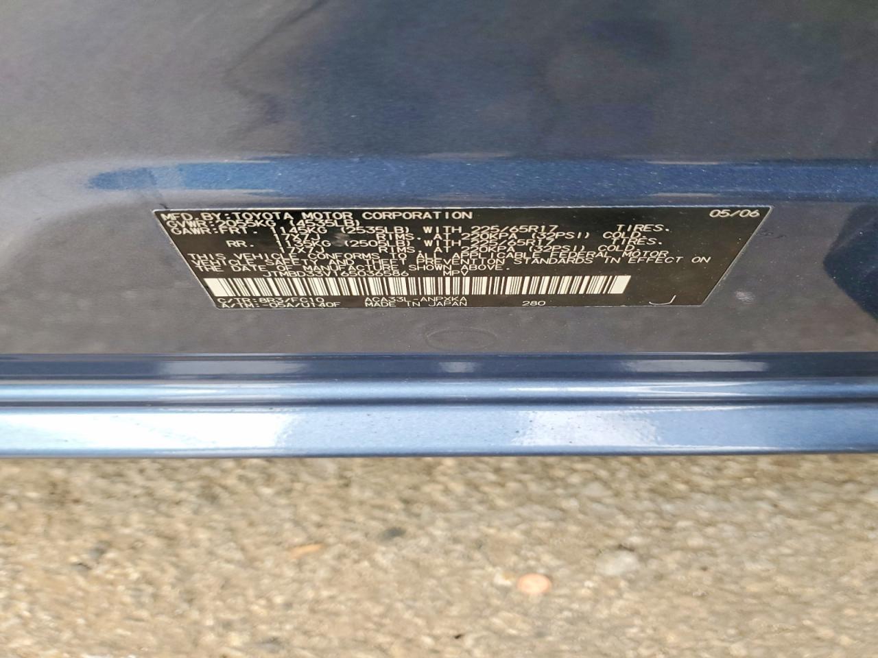 2006 TOYOTA RAV4