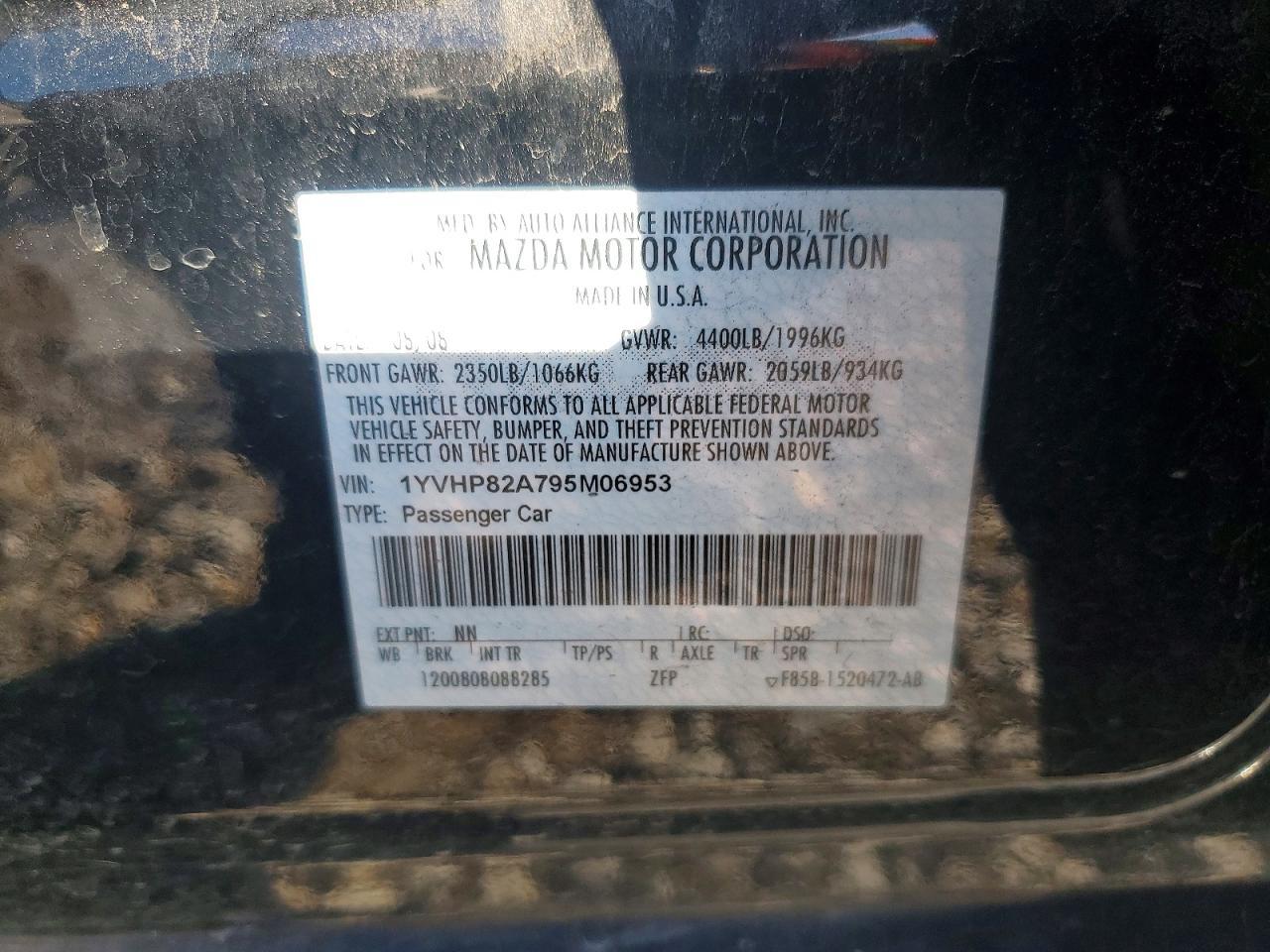 2009 MAZDA 6