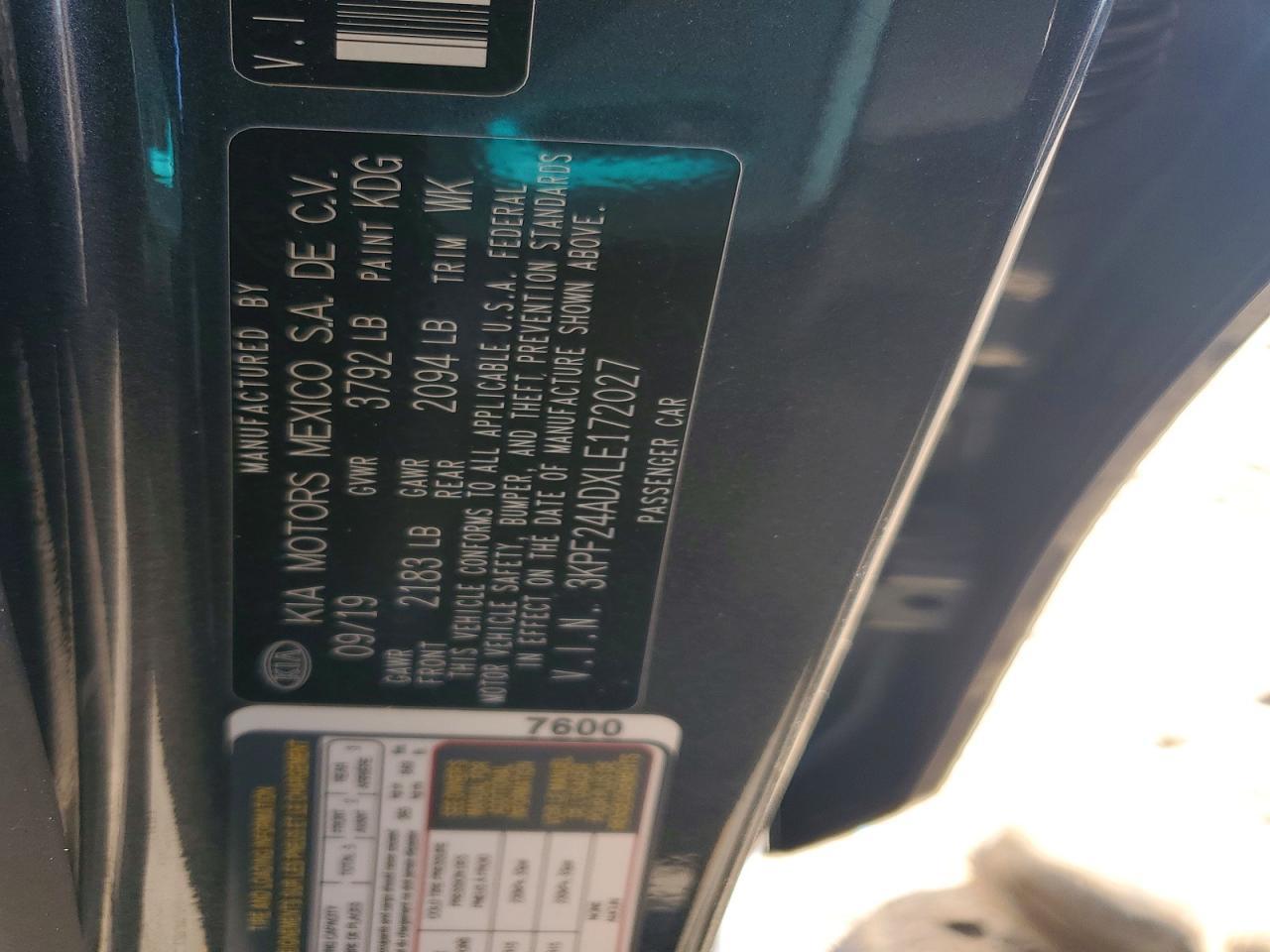 2020 KIA FORTE