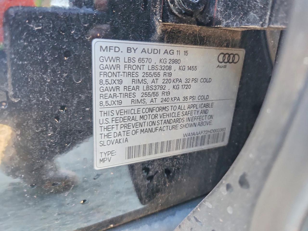 2017 AUDI Q7
