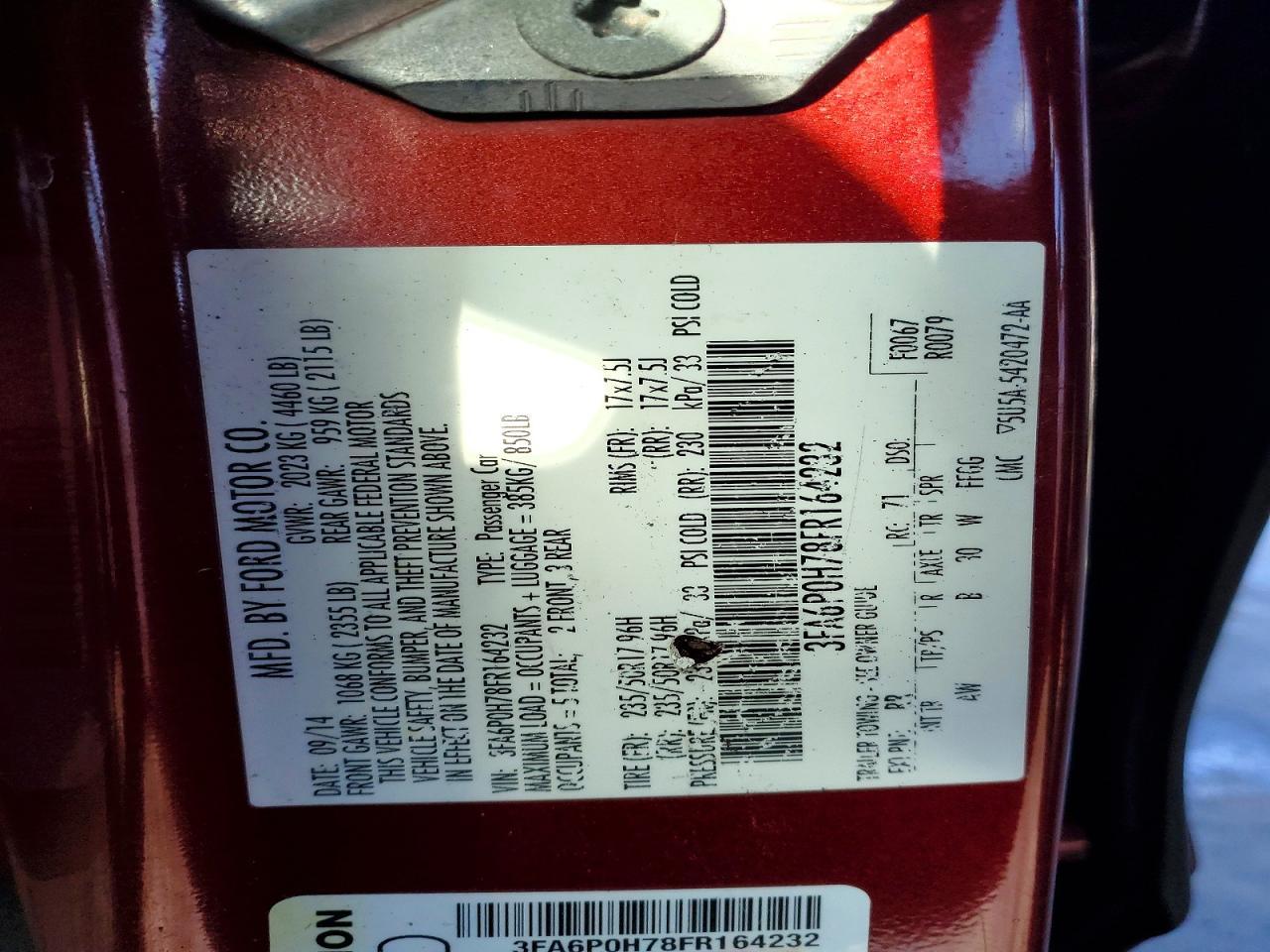 2015 FORD FUSION