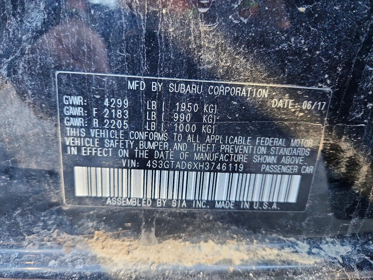 2017 SUBARU IMPREZA