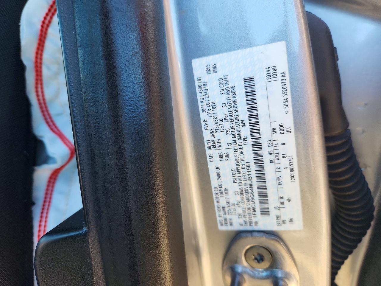 2021 FORD ESCAPE