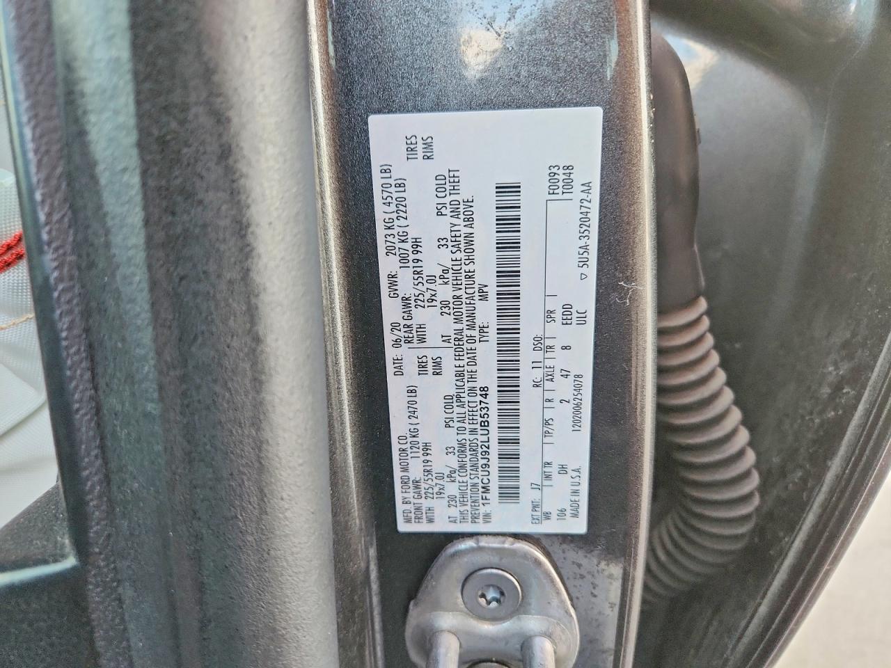2020 FORD ESCAPE