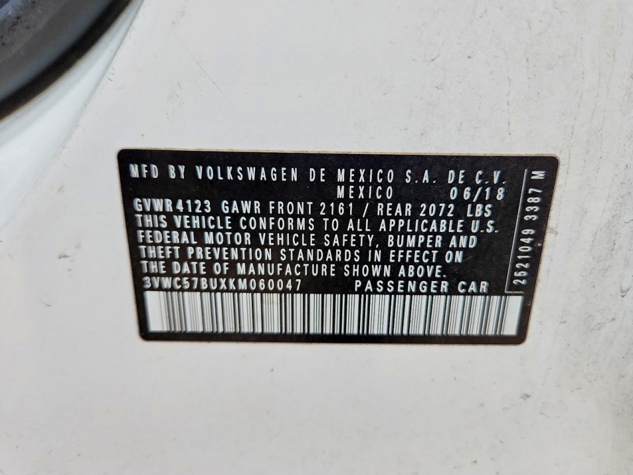 2019 VOLKSWAGEN JETTA