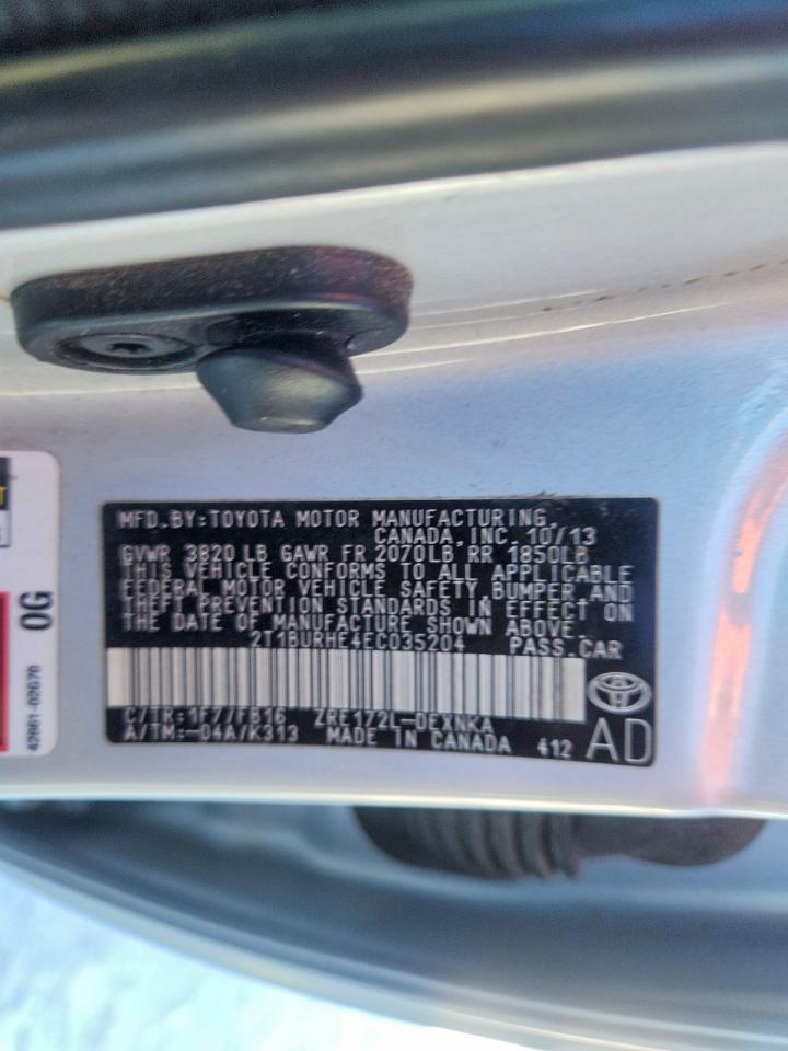 2014 TOYOTA COROLLA