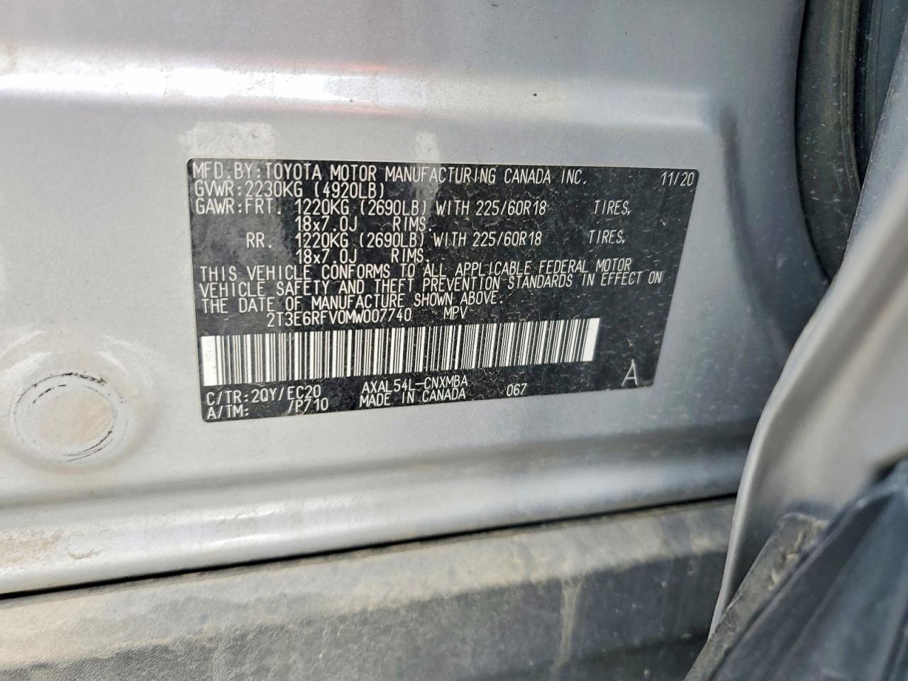 2021 TOYOTA RAV4
