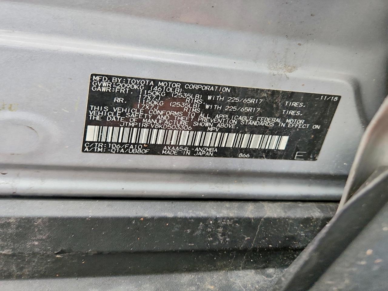 2019 TOYOTA RAV4