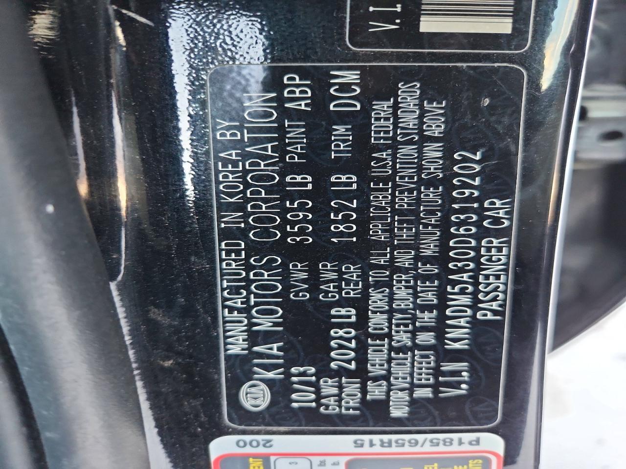 2013 KIA RIO