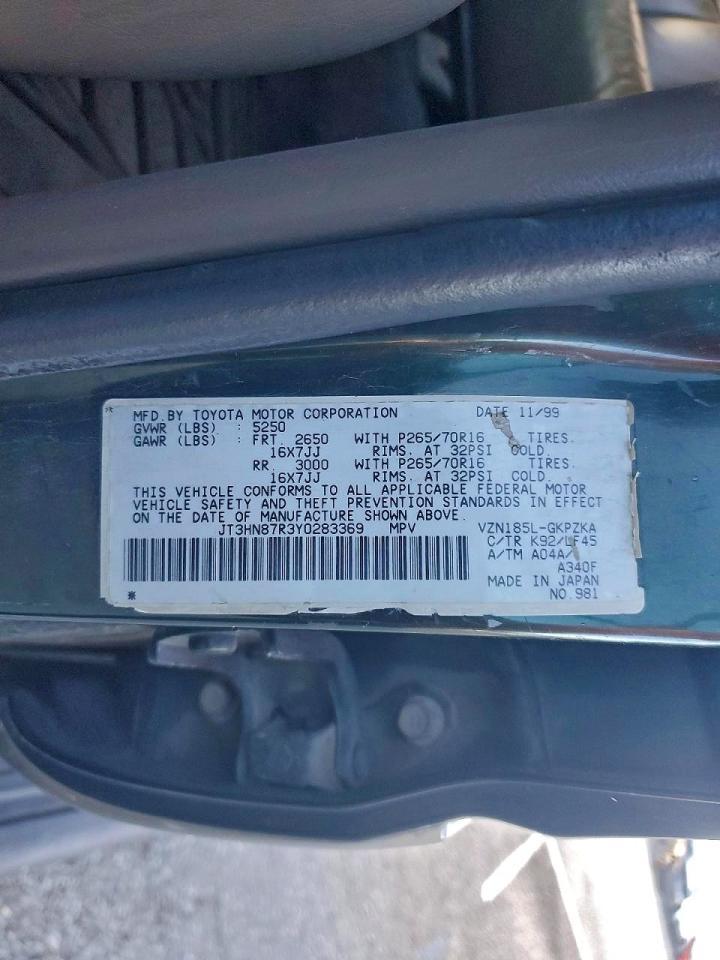 2000 TOYOTA 4Runner