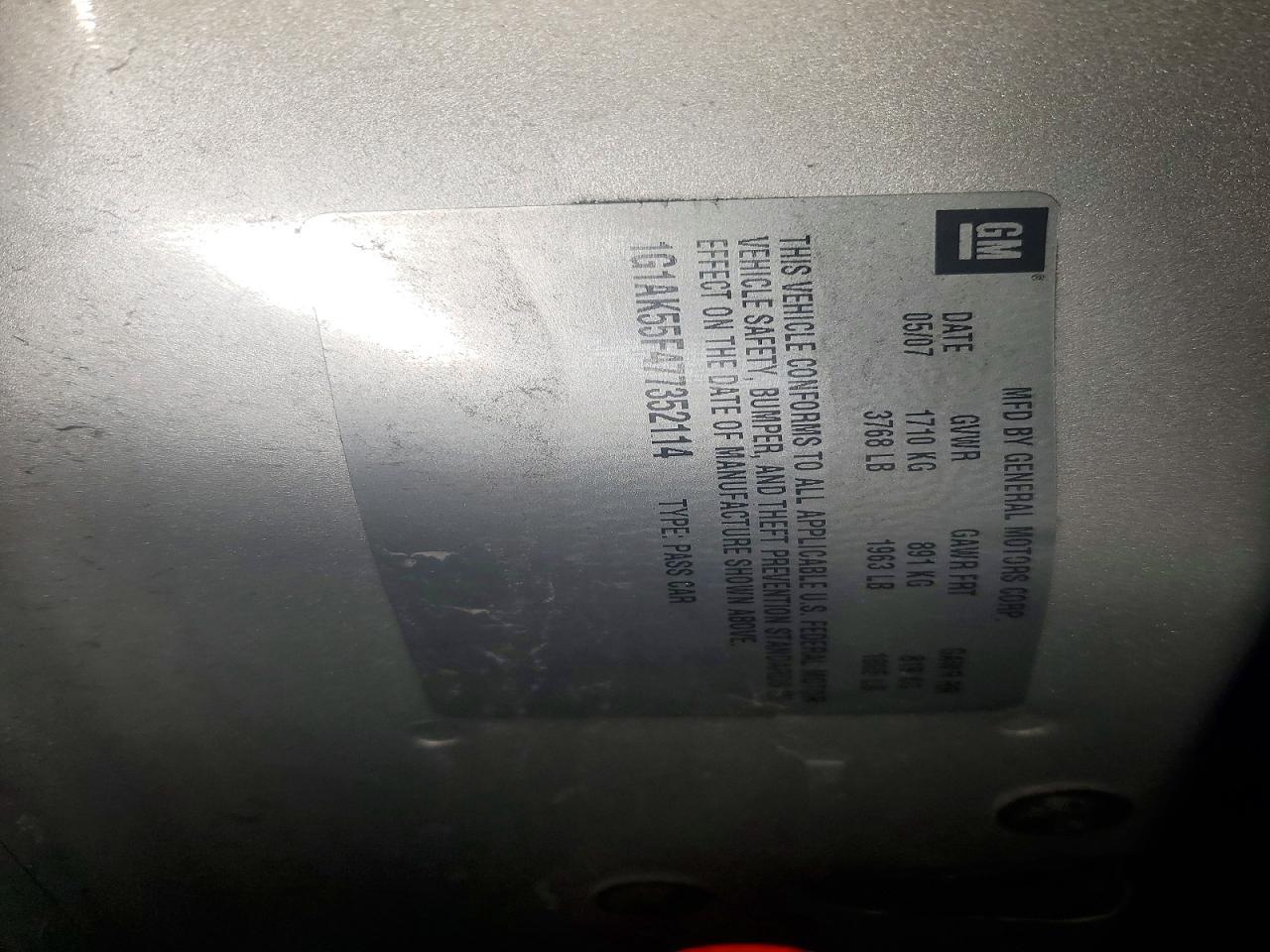 2007 CHEVROLET COBALT