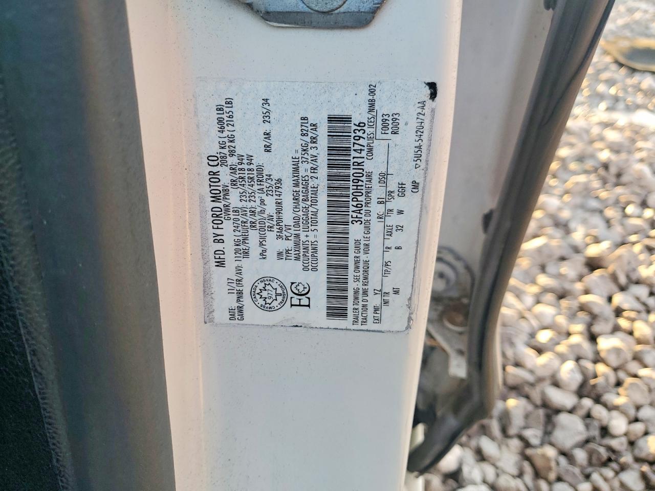 2018 FORD FUSION