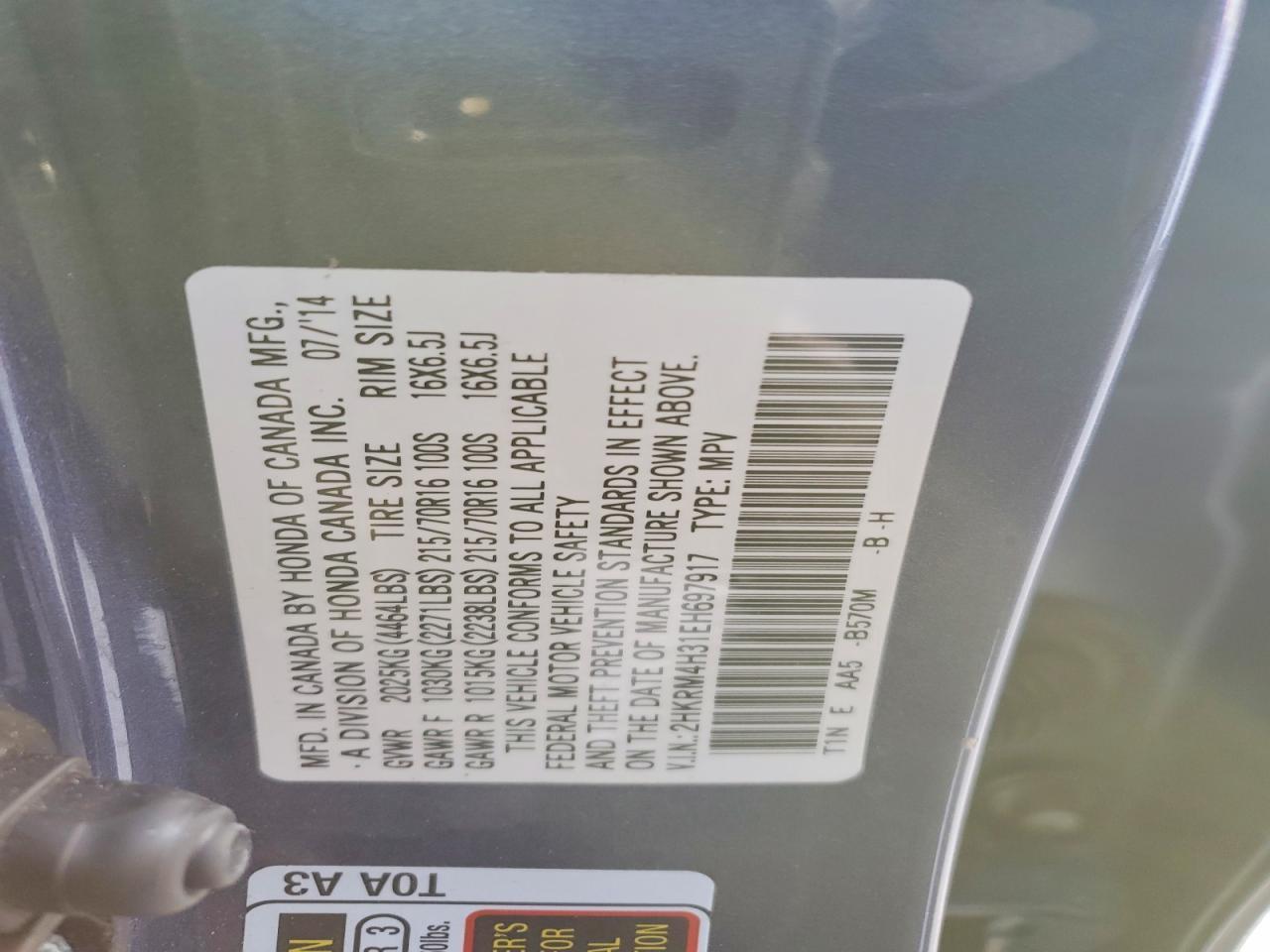 2014 HONDA CR-V