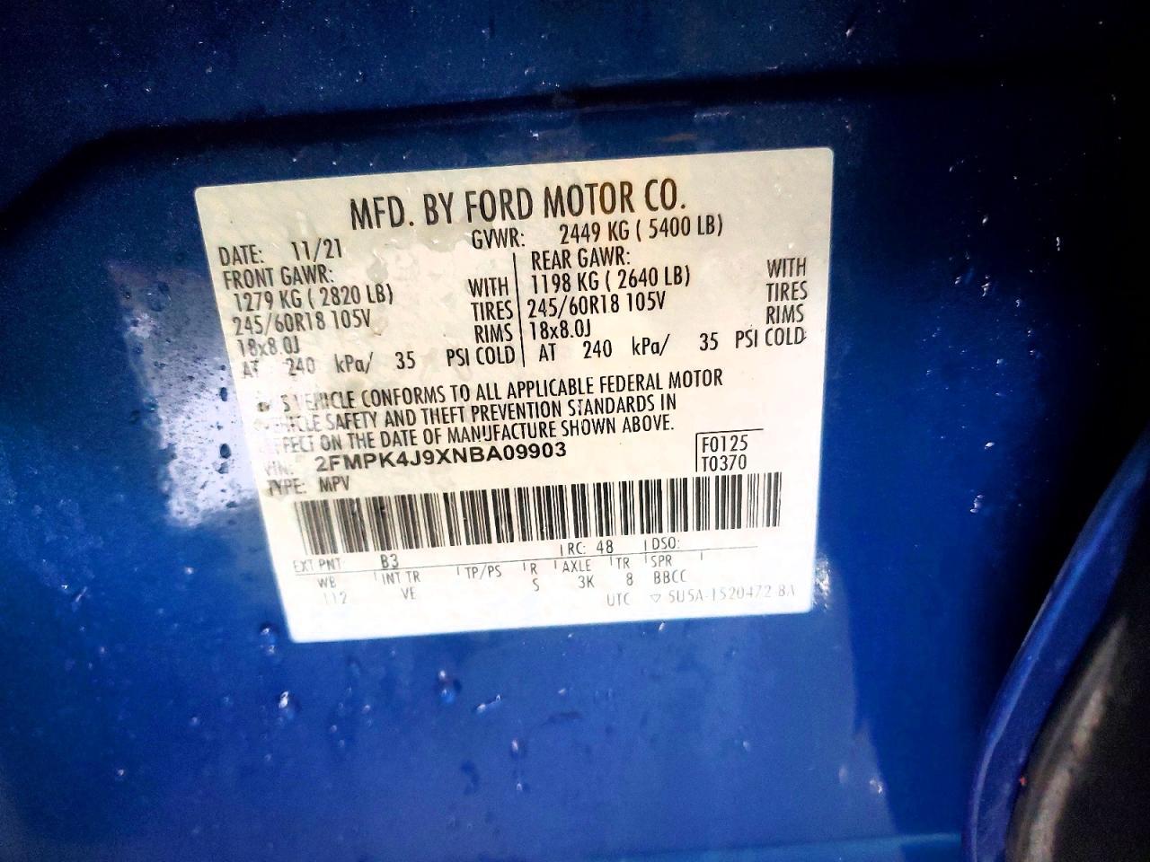 2022 FORD EDGE